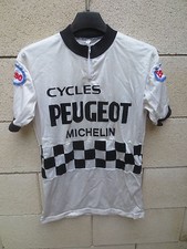 Maillot cycliste PEUGEOT MICHELIN ESSO shirt trikot vintage 2