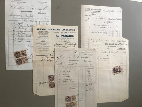 Lot anciennes factures - lot,