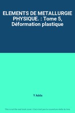 ELEMENTS DE METALLURGIE