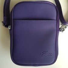 Sacoche Zippée Aubergine Lacoste