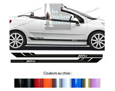 2 X BANDES BAS DE CAISSE POUR  PEUGEOT 207CC 207 CC AUTOCOLLANT STICKER BD541-3