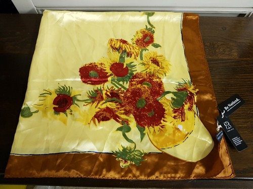 Foulard soie artificielle - en,