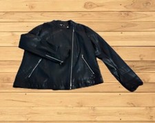 Blouson simili cuir noir