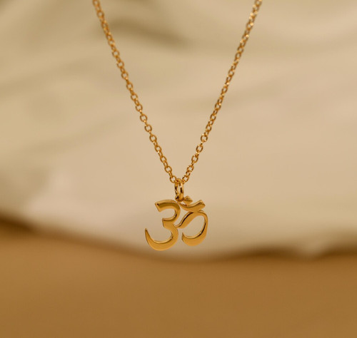 Collier symbole bijoux - om,