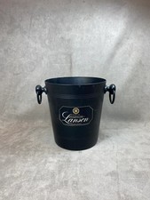 Seau à champagne Lanson en aluminium noir Champagne Lanson vintage