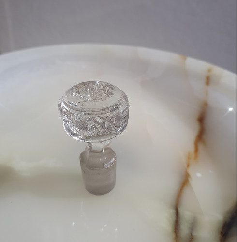 Bouchon carafe cristal taillé - cristal,