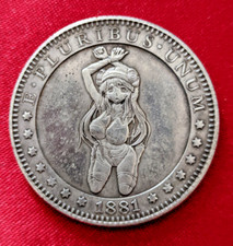 Pièce de monnaie fantaisie -manga erotique -femme sexy-bondage-explicite hobo