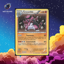 Carte Pokémon Crocorible Holo 65/114   Noir et Blanc Français