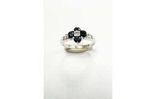 Bague En Saphir Et Diamant En