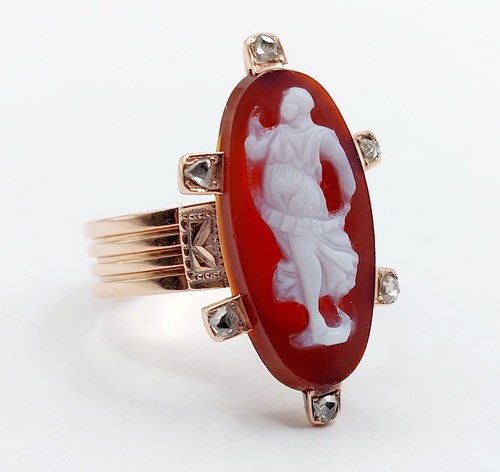 Bague marquise antique rose - bague,
