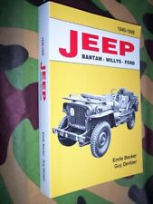 livre neuf  BECKER Jeep Bantam Willys Ford  1940  1945 MB GPW M201 HOTCHKISS P2