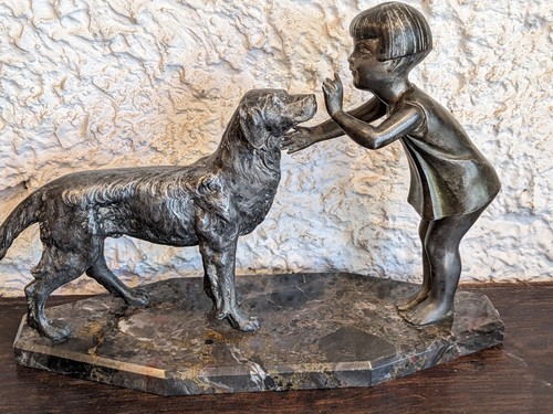 Ancienne statue art déco