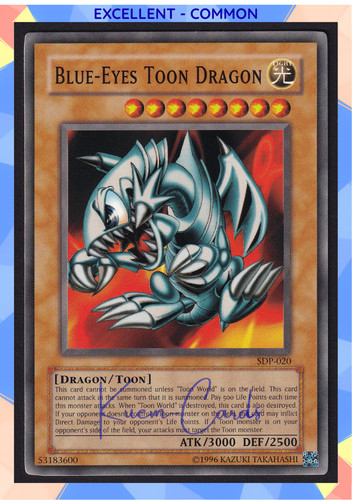 Blue eyes toon dragon - blue-eyes, sdp-020