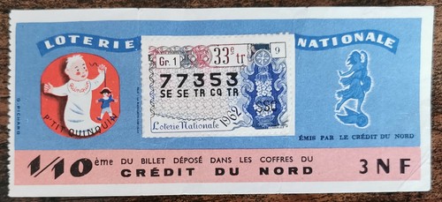 Billet loterie nationale - de,
