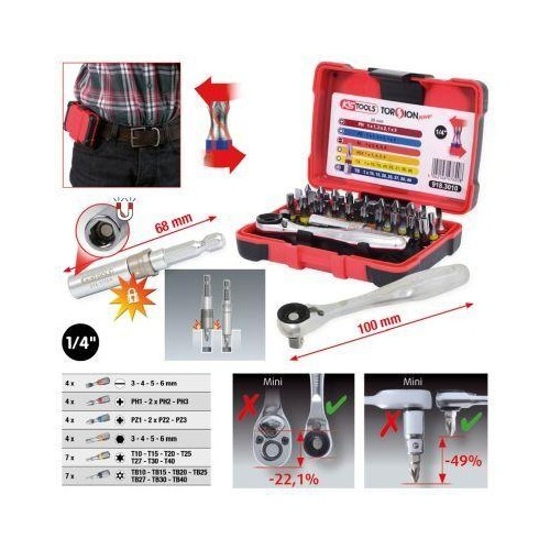 Coffret embouts torsionpower - coffret,