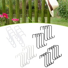 Lot de 8 crochets de clôture pour nichoirs, mangeoires et outils jardin