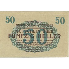 [#283328] Billet, Autriche, Nussdorf 50 Heller, voilier, 1920 UNZ - Farine:FS