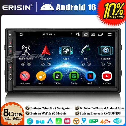 64go android 2din autoradio - 16,