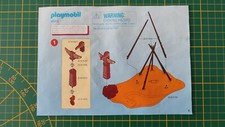 Notice seule set Playmobil 4012 SuperSet Campement des Indiens Playmobil #B85
