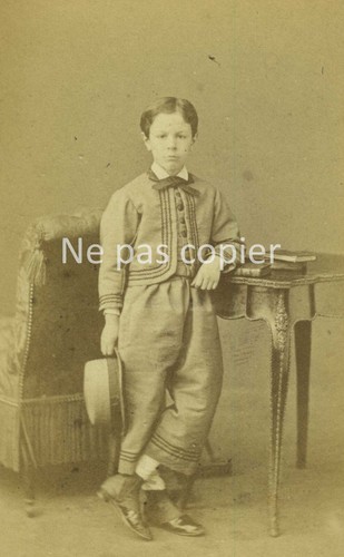 Jeune homme vers - vers, cdv