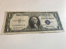 USA Billet de 1 Dollar série 1935 F sceau bleu *rare
