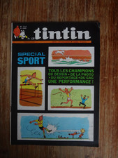 Journal de TINTIN : spécial SPORT - n° 1117 de 1970 - Couverture Hergé