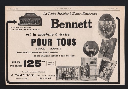 Publicité papier 1913 - 1913, machine