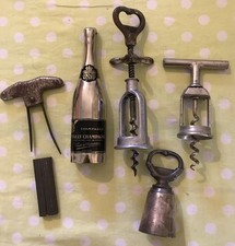 Lot De Tire Bouchon Décapsuleur Champagne Anciens As Produx