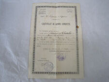 CERTIFICAT DE BONNE CONDUITE