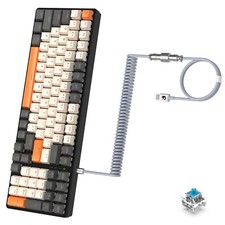 K3 Pro Clavier mécanique filaire compact 98 touches RGB lumineux LED Interrup...