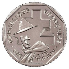 France - 2 francs 1993 ESSAI Jean-Moulin SPL - nickel - F.273/1 Gad.548 KM.1062