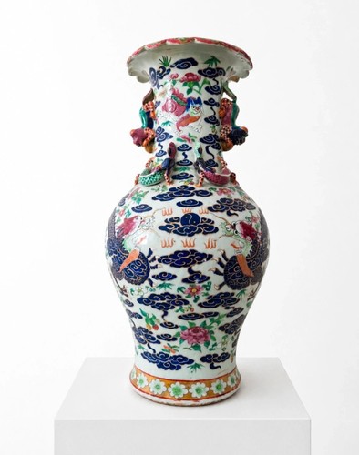 Grand vase chinois - , porcelaine