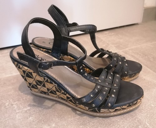 Sandales noires talons - noires, à
