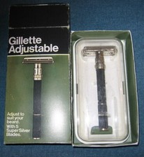 Gillette Super Réglable TTO Double Edge Safety Razor Revamp T 4 / 1973 BOX
