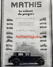 PUBLICITE MATHIS AUTOMOBILE