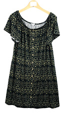 Modavista robe noire kaki femme taille 46/48 dames ladies dress black green