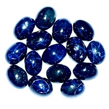 15 Pcs Naturel Étoile Saphir