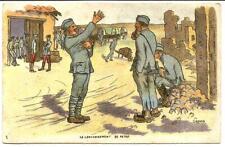 Jolie CPA par Gabard. Cantonnement au repos. Voir recto-verso.