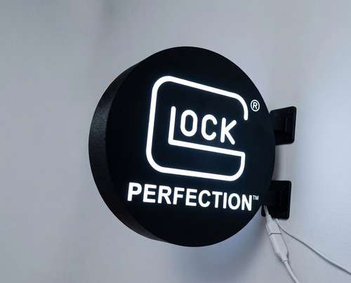 Enseigne lumineuse glock - enseigne,