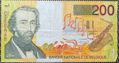 Belgique billet 200 francs - belgique,