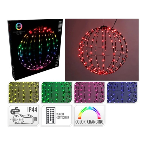 Boule lumineuse métal pliable