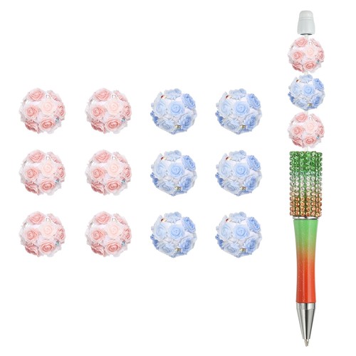 12pcs perles strass fleur - perles,