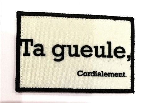 Patch morale 5x8cm gueule - patch,