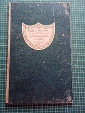 AZ089 circa 1890 Chemise cartonnée Comptabilité des routes royales Puy de dôme