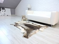 Véritable Renne Tapis Peau