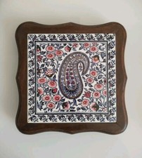 Dessous De Plat Faïence De Gien Cachemire Bords Chantournés