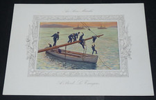 GRAND CHROMO 1910 AU BON MARCHE BOUCICAUT MARINE A BORD TANGON MARIN G. BOURGAIN