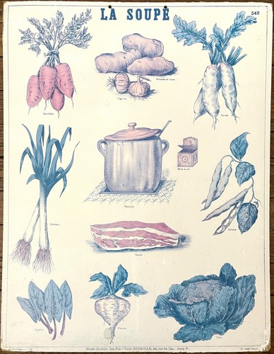 Ancienne affiche scolaire - 🥕,