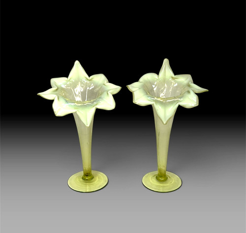 Paire vases cornets - paire,