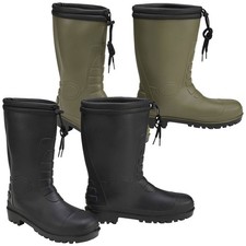 Brandit Gummistiefel avec Doublure Rainboot Hiver Doublé Armée Chasse Bottes